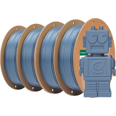 Hochwertiges PLA Basic 3D Drucker Filament, Grau-4KG, Maßgenauigkeit +/- 0.03mm