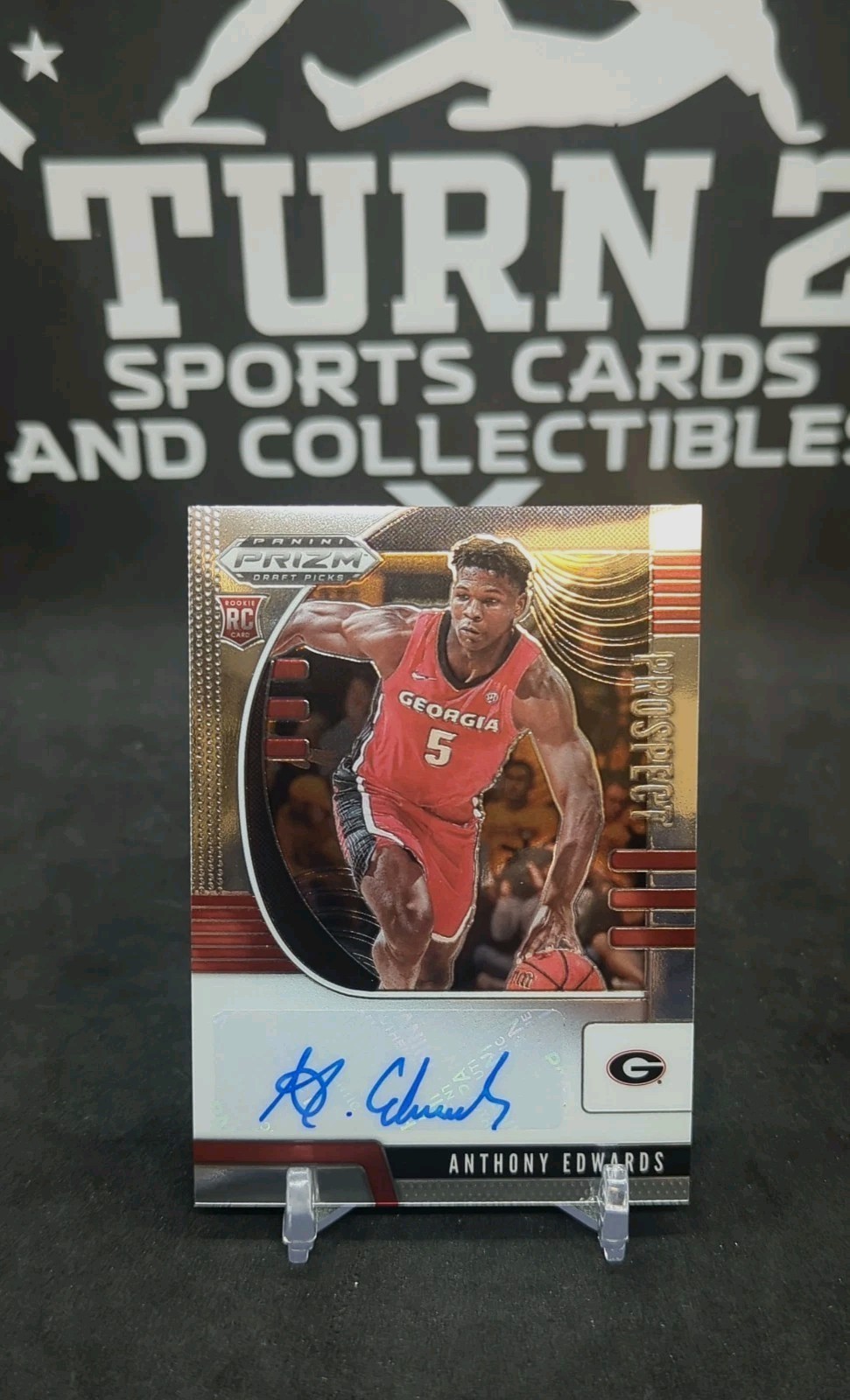 2020-21 Panini Prizm Draft Picks Prospect Anthony Edwards Auto RC #PA-AE