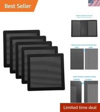 Versatile 5-Pack 120mm Magnetic Dust Filters - PVC Mesh for PCs  Speakers