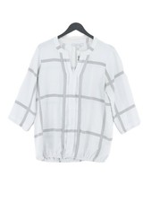 41 Hawthorn Women's Blouse M White 100% Polyester Basic