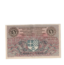 YUGOSLAVIA 1919 HALF DINARA BANKNOTE P11 EXTREMELY FINE