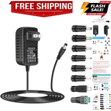 AC Adapter 9V 2A Power Supply AC110V to DC9V 2000mA 1500mA 1000mA 500mA Power...