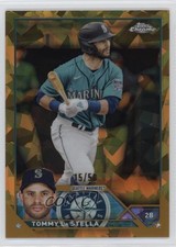 2023 Topps Chrome Update Sapphire Edition Gold 15/50 Tommy La Stella 0z0v