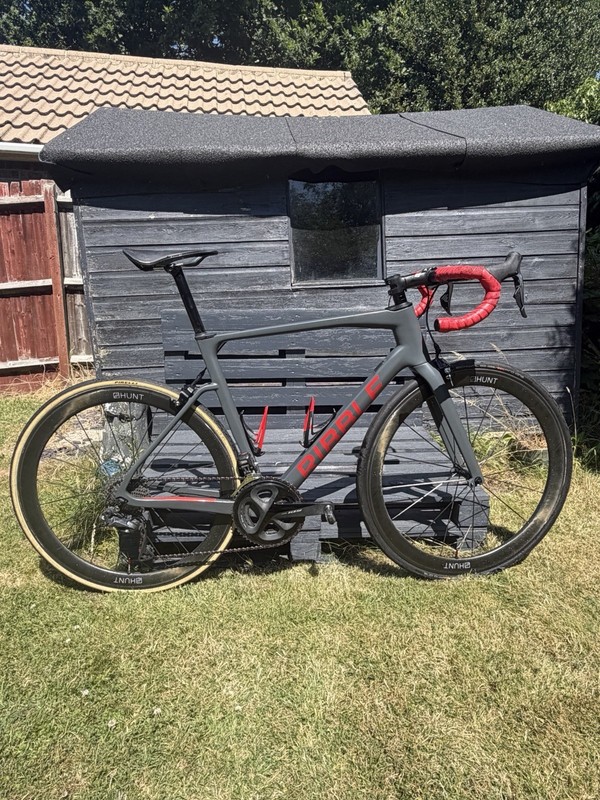 Ribble Endurance SL rim brake, grey paint, Di2, Hunt carbon wheelset, Large 58