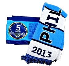 Ruffneck Scarves Set Two Philadelphia Union Scarves Soccer