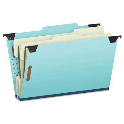 Pendaflex 59352 2 Dividers Legal Size Hanging Classification Folders - Blue New