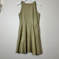 ANN TAYLOR Beige Sleeveless A-Line Dress, Size Petite 8P