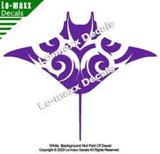 Manta Ray Fish Sea Life Seashore Ocean Beach Car Truck SUV Die Cut Vinyl Decal
