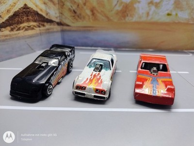 Konvolut 3x Hot Wheels 1977 Dragster Screamin', Fireball, Thunder Lightning