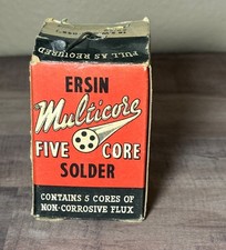Vintage Ersin 60/40 Multicore Solder 5 Core almost 1 Pound