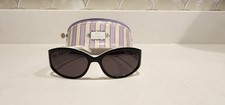 Lulu Guinness Sunglasses Glamour Girl L440 White Oval  Case 55 17-130