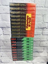 Maxell Premium High Grade T-120 6 hour VHS Video Cassette 10 Pack SEALED  9 RCA