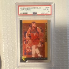 Panini 2019-20 Chronicles Flux Luka Dončić #590 PSA 10 Dallas Mavericks