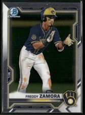 2021 Bowman #BCP-2 Freddy Zamora Chrome Prospects