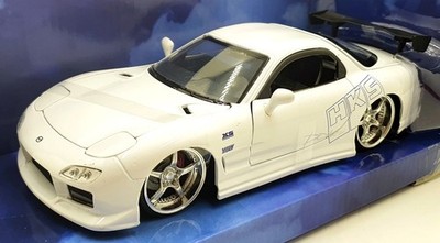 Jada Maßstab 1:24 Diecast 32607 - 1993 Mazda RX-7 - weiß Fast And Furious