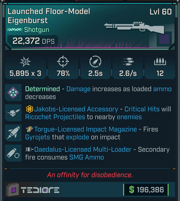 Borderlands 4   Pearlescent Shotgun   Eigenburst   Level 60   PS PC XB STEAM
