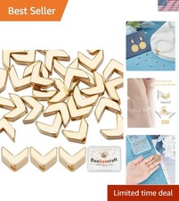 Charming 24K Gold Arrow Shuttle Spacer Beads - 40 Pcs for Versatile Jewelry