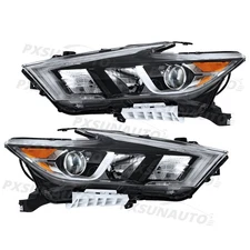 For 2016 2017 2018 Nissan Maxima S|SL|SV Headlights Headlamp Assembly Left+Right