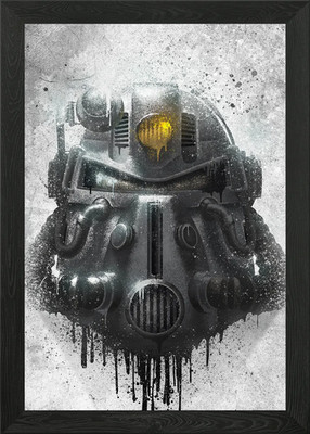 Power Armor T-51 Gerahmtes Wandbild Poster Leinwanddruck Bild