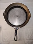 Griswold Cast Iron Skillet #8 704B Large Block Logo. Unseasoned. HAS SOME WOBBLE