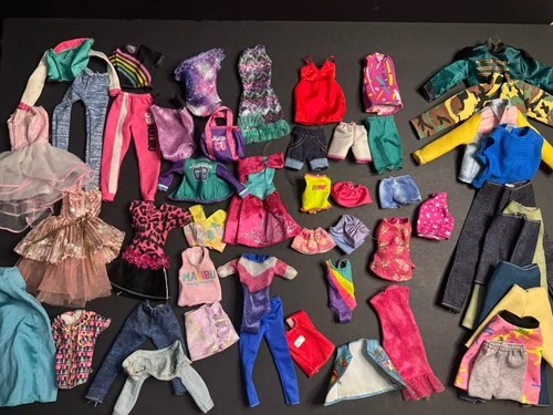 Barbie Ken Skipper Doll Clothes Lot 50+ Mixed Vintage Modern Mattel Fashion