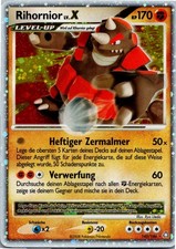 Pokémon Rihornior Lv.X 145/146 Erwachte Legenden 2008 Deutsch