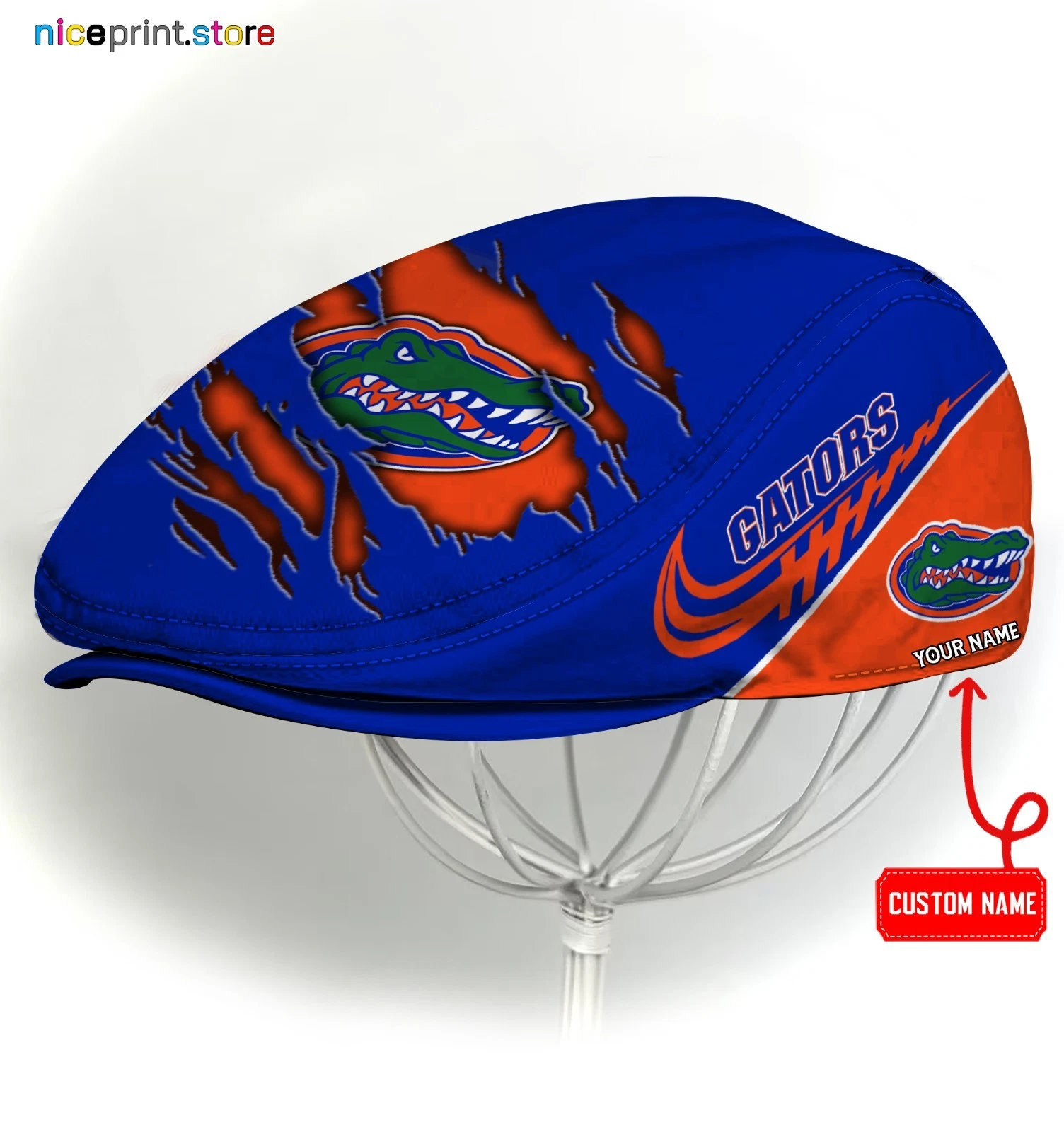 Florida Gators Jeff Cap,Golf Cap Driving Cap Newsboy Cap