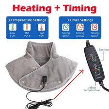 Electric Heating Shoulder Neck Pad Cervical Wrap Three Gear Thermal Compress Mas