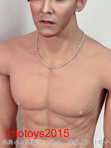 1:6 Gold/silver clavicle chain necklace Model For 12" Female /Male Action figure - Picture 9 of 9