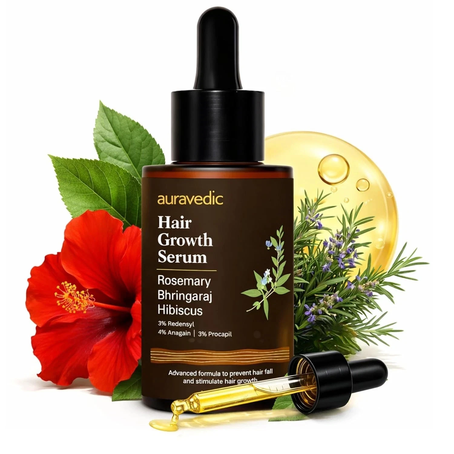 Auravedic Advance Hair Growth Serum For Scalp - Hair Fall Control | High Potency
Opens in a new wind