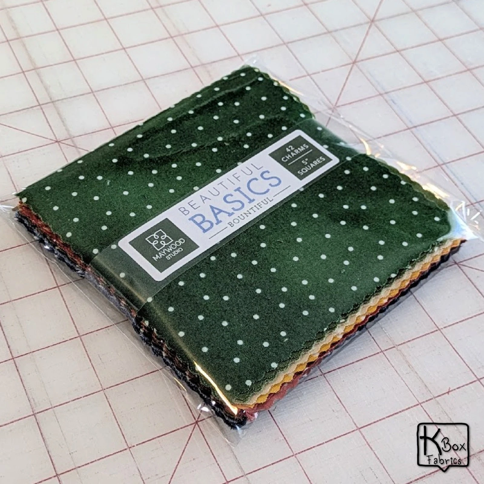 Quilting Cotton Fabric 5" Charm Pack Maywood Studio Basics Bountiful Polka Dots - product detail image 5