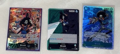 OP15-022 L Brook Alt Art, OP15-022 L Brook , OP15-032 Sr Brook Character NM