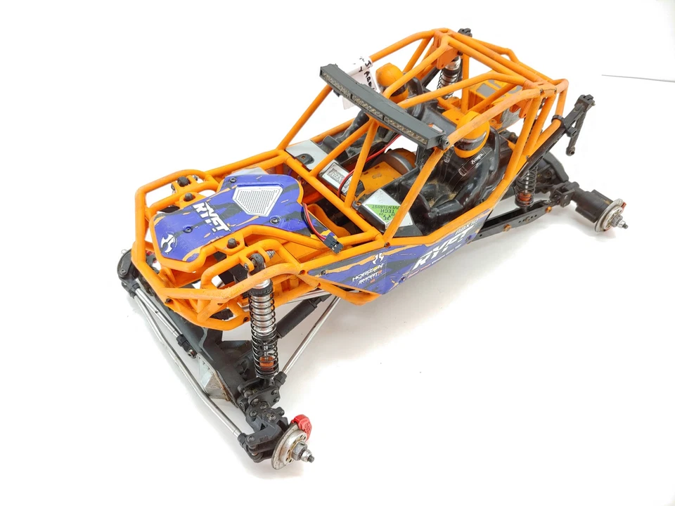 AXIAL RBX10 Ryft 4WD 1/10 Rock Bouncer Roller Slider w/ Orange Cage Upgraded - Image 3 of 4