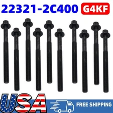 10* NEW Engine Cylinder Head Bolt Kit 22320-2C400 For HYUNDAI KIA 2.0L 2.4L G4KF