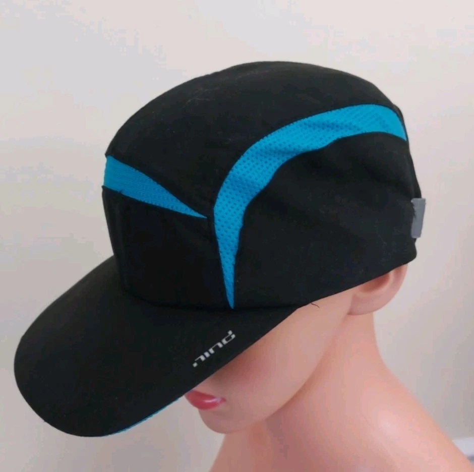 Gorra de correr ligera Hind Performance talla única ajustable gris correa reflectante Foto 3 de 4