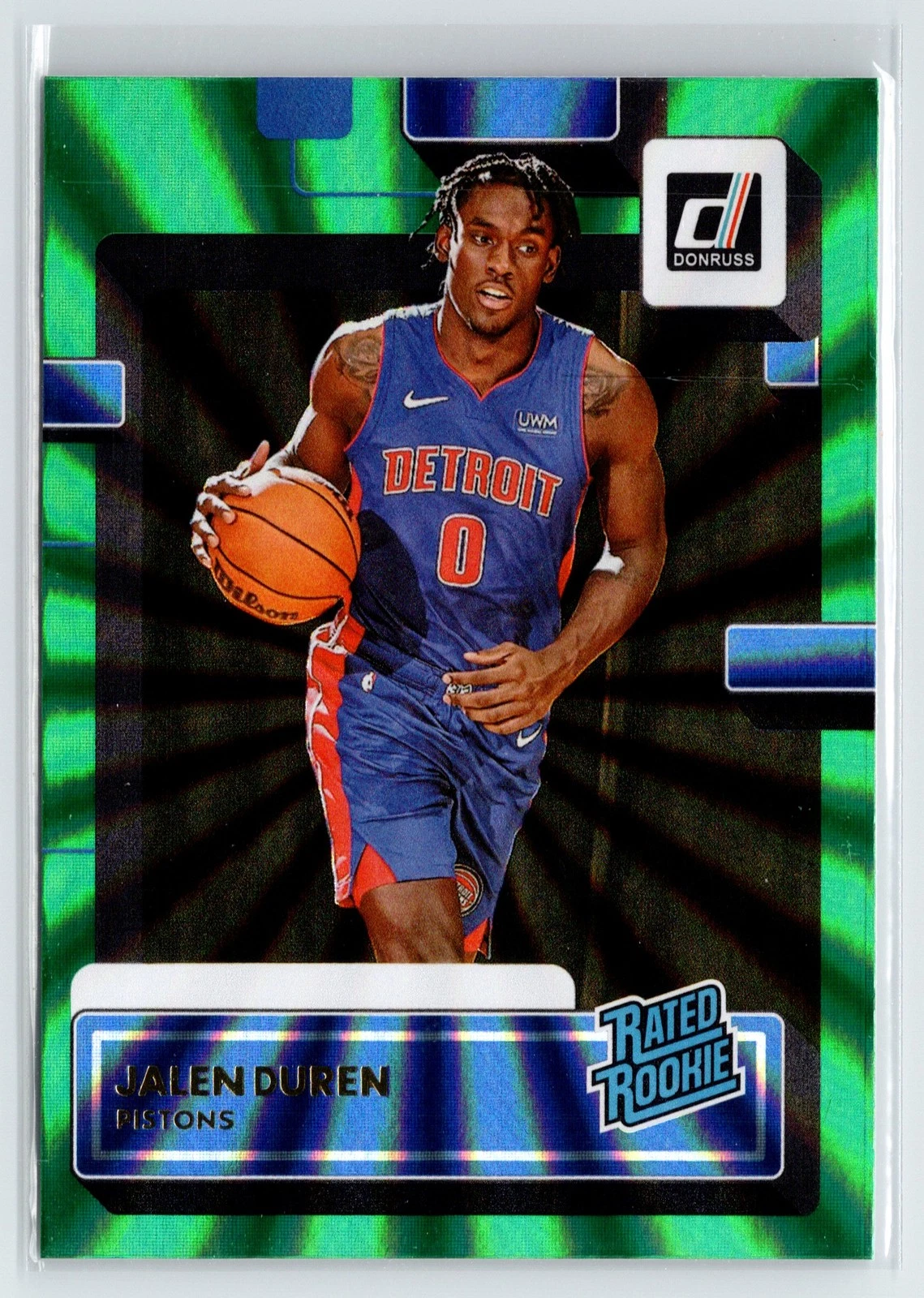 2022-23 Donruss #213 Jalen Duren Holo Laser Green