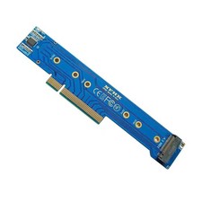 PCIe 3.0 4.0 x8 to 2 NVMe M.2 NGFF SSD Split Card Adapter for 1U Chassis