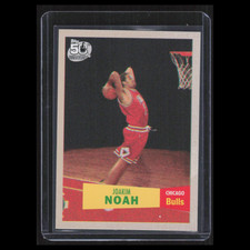 Joakim Noah Rookie #119 2007 Topps Chicago Bulls Basketball Card NBA NM. rookie card picture