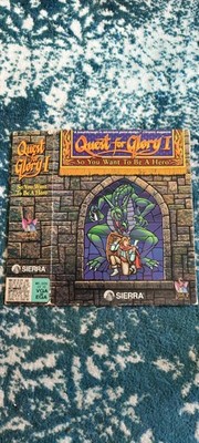 Vintage 1992 Sierra Quest for Glory 1 PC Big Box NO DISKS - OUTER BOX ONLY