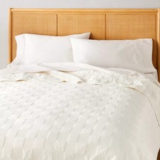 Checkerboard Stitch Quilt Cream - Hearth Hand with Magnolia