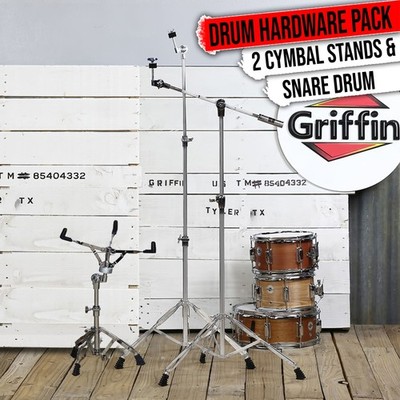 Snare Stand & Cymbal Boom Stand 3-PACK | Gear Adapter to Mount Crash Ride Splash