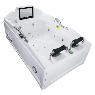 AcquaVapore Whirlpool Vollausstattung Pool Badewanne Wanne mit TV T18R 120x188cm