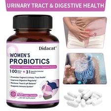 Women'S Probiotic Supports Digestive Urinary Immune System Health 120 Capsule