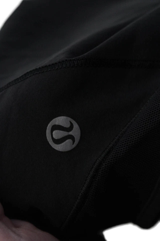 Mini Pantalones Cortos Deportivos Lululemon Mujer Cintura Elástica Sólida Negros Talla 4 Foto 4 de 4