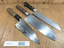 Japanese Chef's Kitchen Knife Set 3 Piece DEBA SANTOKU from Japan NN317