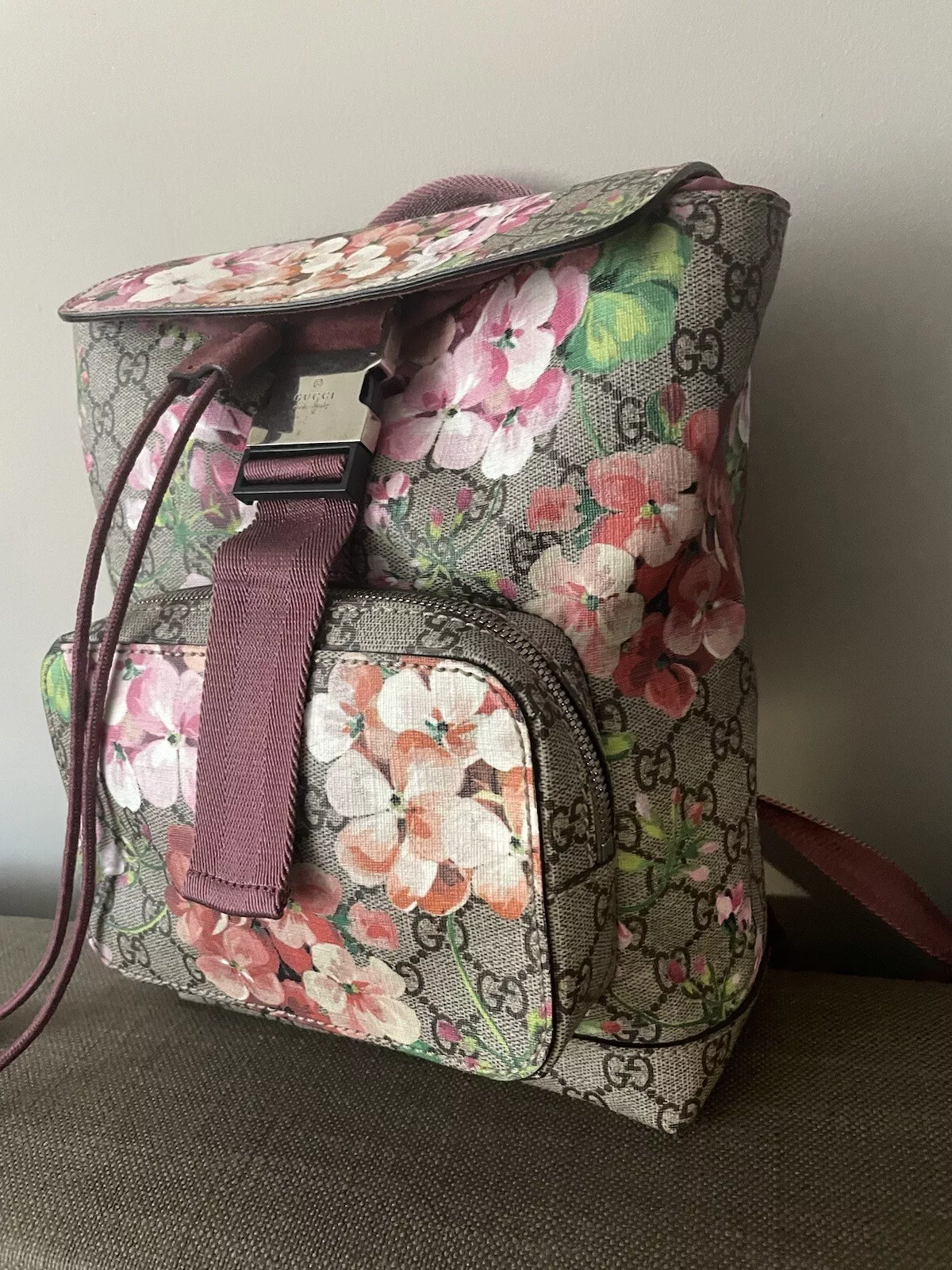 Sac à dos Gucci Bloom imprimé toile enduite florale Supreme GG édition spéciale