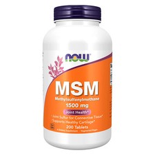 NOW FOODS MSM 1500 mg 200 Tablets