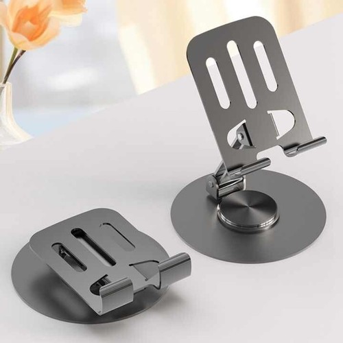 Universal 360 Rotate Metal Portable Mobile Phone Table Desk Stand Holder -2Pack - Picture 7 of 19