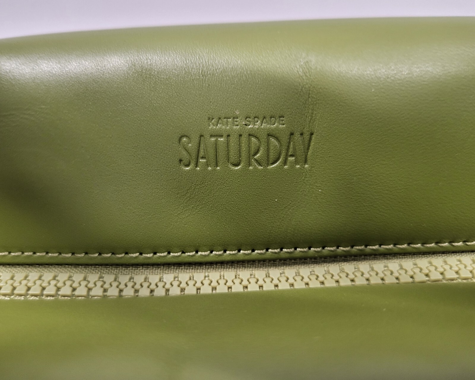 KATE SPADE SATURDAY HALF CIRCLE GREEN LEATHER SATCHEL Gem