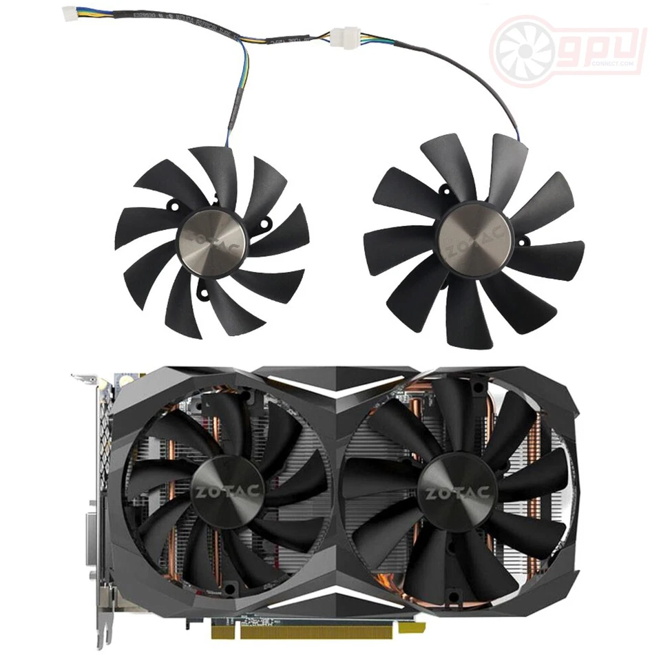 ZOTAC GTX 1060 1070Ti 1080Ti MINI Dual Replacement Graphics Card GPU Fan GAA8S2U